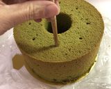 さくら抹茶の生シフォンケーキ作り方16写真