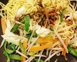 焼きそば温玉のせ作り方6写真