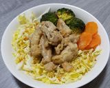 お肉の麺つゆマヨ焼き♡作り方3写真