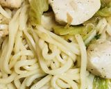 サラダパックでつくる●鶏焼きうどん作り方4写真