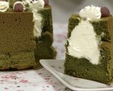 さくら抹茶の生シフォンケーキ作り方21写真