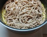 蕎麦ジェノベーゼ　隠し味は味噌汁？！作り方2写真