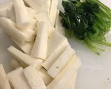 三つ葉と長芋のレモン醤油和え作り方1写真
