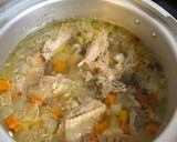 とり手羽先とありもので！参鶏湯風スープ♫作り方6写真