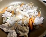 豚肉と水菜のポン酢炒め作り方1写真