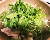 豚肉と水菜のポン酢炒め作り方2写真