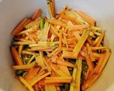 マクロビ☆わらびの重ね煮春スープ作り方1写真