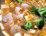 麻婆豆腐の素で海老ブロッコリーの麻婆豆腐作り方3写真