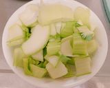 鳥ささみとチンゲンサイの中華炒め作り方1写真