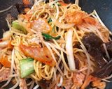 キムチの中華風焼きそば作り方3写真