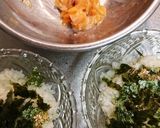 サーモン温玉かけ丼作り方3写真