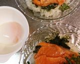 サーモン温玉かけ丼作り方4写真