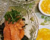 サーモン温玉かけ丼作り方6写真