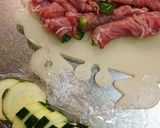 豚巻きとズッキーニのパスタ作り方2写真
