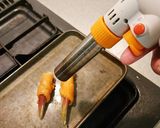 サーモン大葉巻きとみょうが炙り巻き作り方3写真