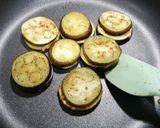 簡単！茄子の味噌クリームチーズサンド作り方3写真