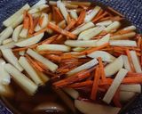 レンチン♪【生タラコとじゃが芋の甘辛煮】作り方2写真