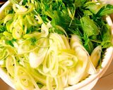 水菜と豚肉のみぞれハリハリ鍋作り方3写真