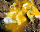 ☆お手軽♪甘辛・牛肉と卵皿☆作り方4写真