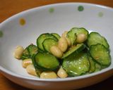 きゅうりと大豆の胡麻酢和え♪作り方4写真
