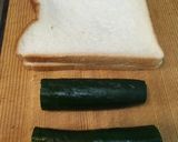 夜食のサンドイッチはきゅうりだけ作り方1写真