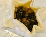 野沢菜古漬けでおやき作り方6写真
