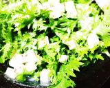 わさび菜の長芋ドレッシングで食べるサラダ作り方7写真