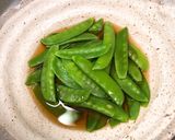 電子レンジで絹さやの玉子とじ作り方1写真