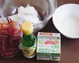 いちごのレアチーズケーキ☘作り方1写真