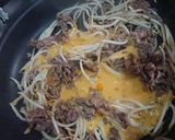 牛肉の卵とじアレンジ丼！作り方5写真