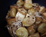 新じゃがと厚揚げの甘辛炒め~バター風味作り方10写真