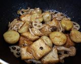 新じゃがと厚揚げの甘辛炒め~バター風味作り方11写真