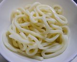 レンジで簡単！汁なし☆ニラ玉うどん作り方1写真
