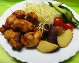 *うま塩ドレッシングで唐揚げ*作り方5写真