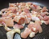 チキンの照り焼きうどん作り方2写真