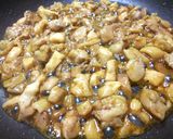 チキンの照り焼きうどん作り方3写真