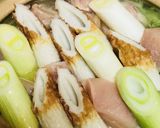 鶏肉と寄せ合わせ小さい野菜たくさん鍋作り方4写真