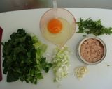 小松菜つなチャーハン♪作り方1写真