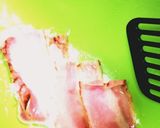 逆立ちベーコンエッグ作り方5写真