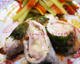 美味しい✩セロリのチーズ肉巻き作り方6写真