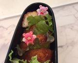 4月11日　チキンカツ　春弁当　詰め方作り方3写真