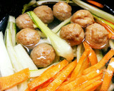 青梗菜と鶏つくねのくたくた煮作り方2写真
