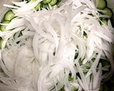 春たまねぎときゅうりの酢の物作り方1写真