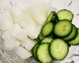 キムチにちょい足し♡大根きゅうり作り方1写真