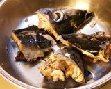尾長マグロかまの甘辛煮。作り方2写真