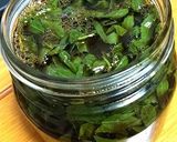 山椒若葉の醤油漬け作り方4写真