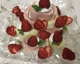 市販のロールケーキdeデコレーション♪作り方2写真