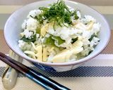 バターふんわり若芽と筍の簡単炊き込みご飯作り方5写真