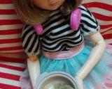リカちゃんサイズ♡煮蛤風あさりの握りꕤ*作り方1写真