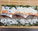 ☺大人の細巻き寿司♡簡単♪ガリさば巻き☺作り方3写真